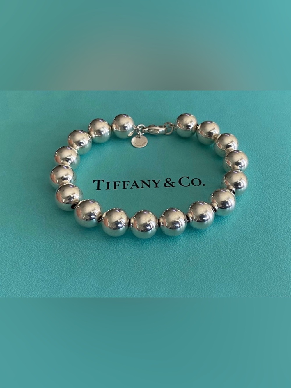 Tiffany&Co. HardWear 10mm Ball Bead Sterling Silver Bracelet 7.5”